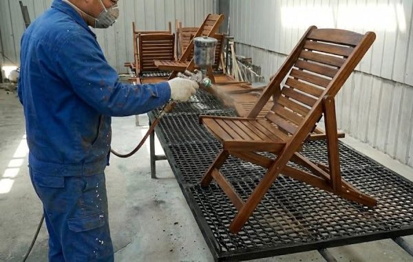 Furniture coating process