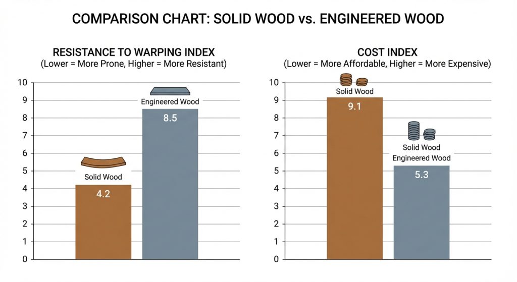 engineered wood vs solid wood