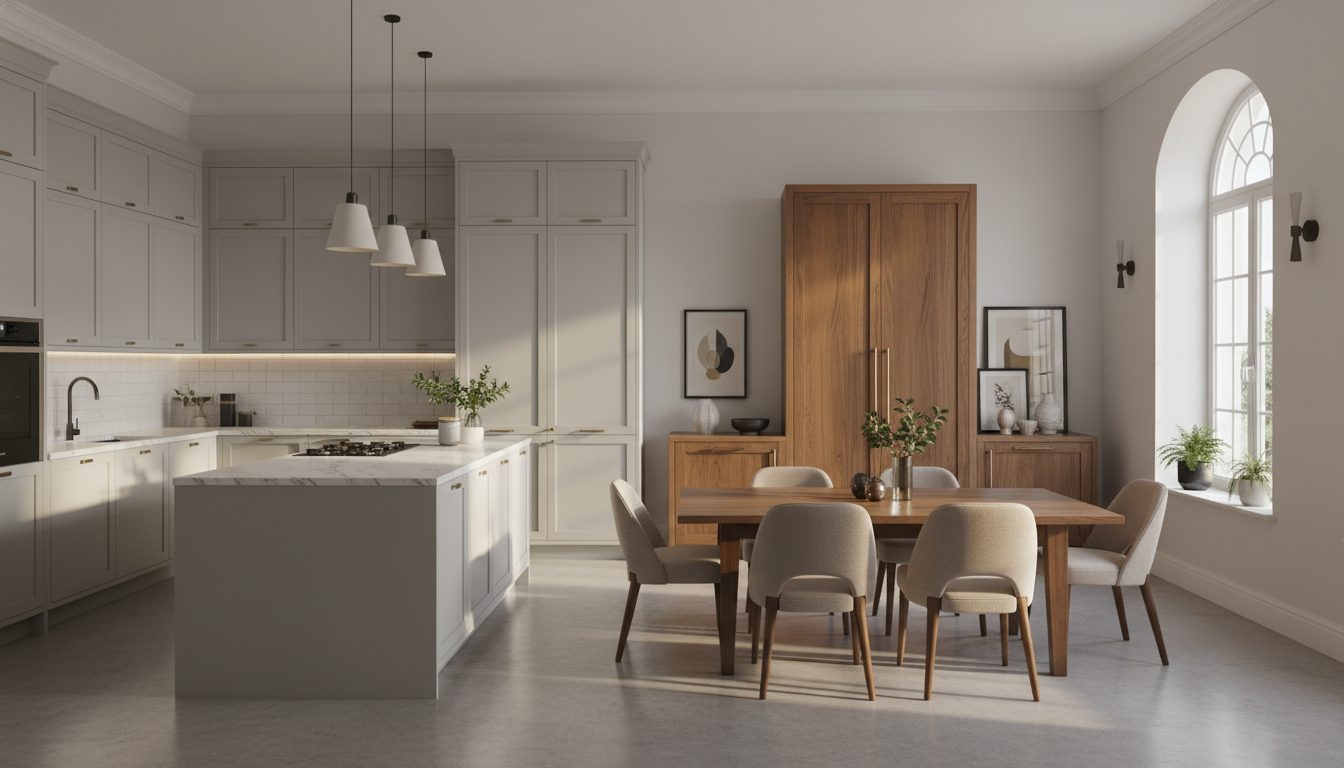 luxury dining kitchen interior