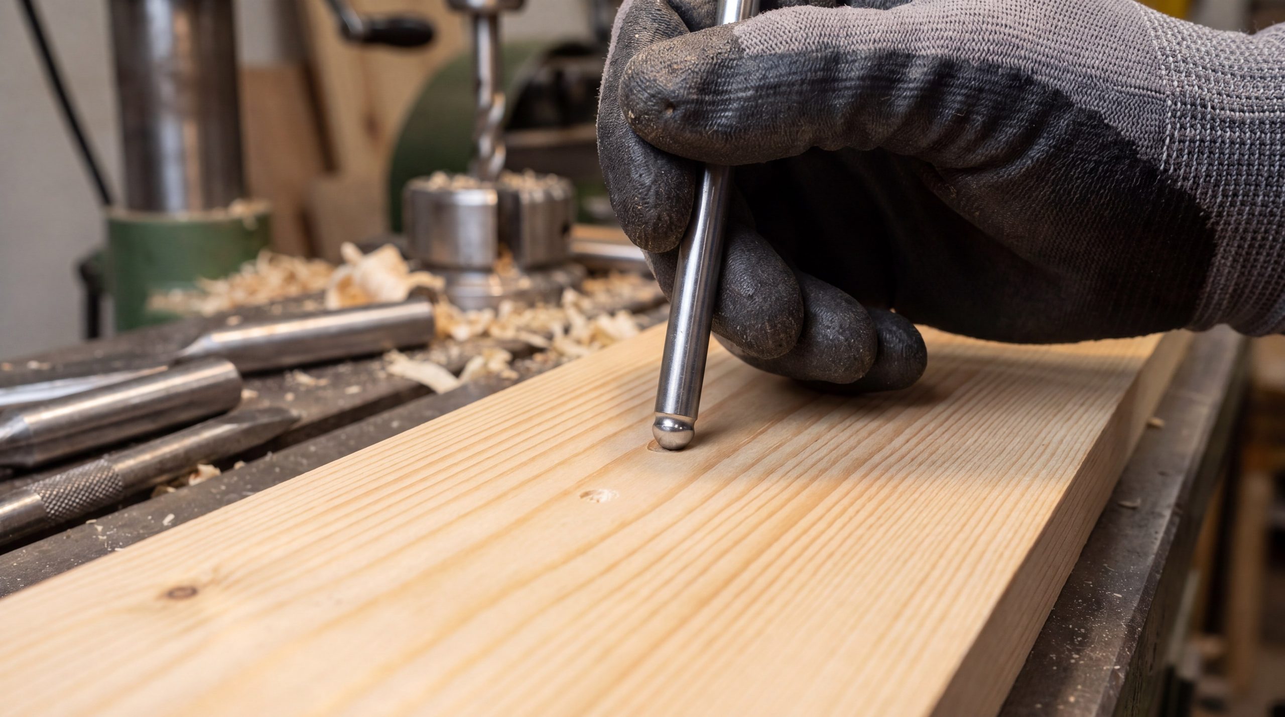 Pine Wood Hardness Testing