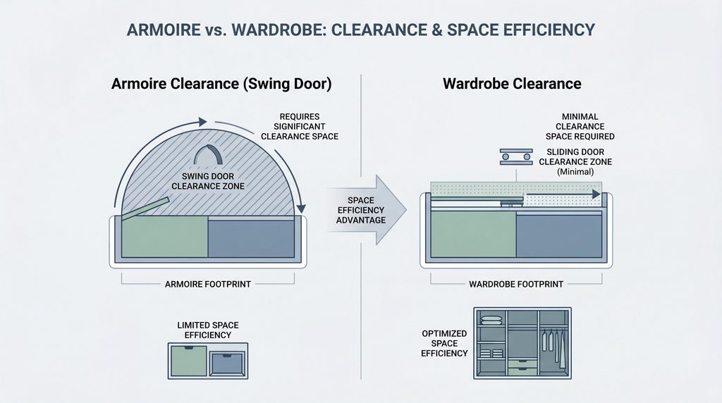 armoire vs wardrobe clearance